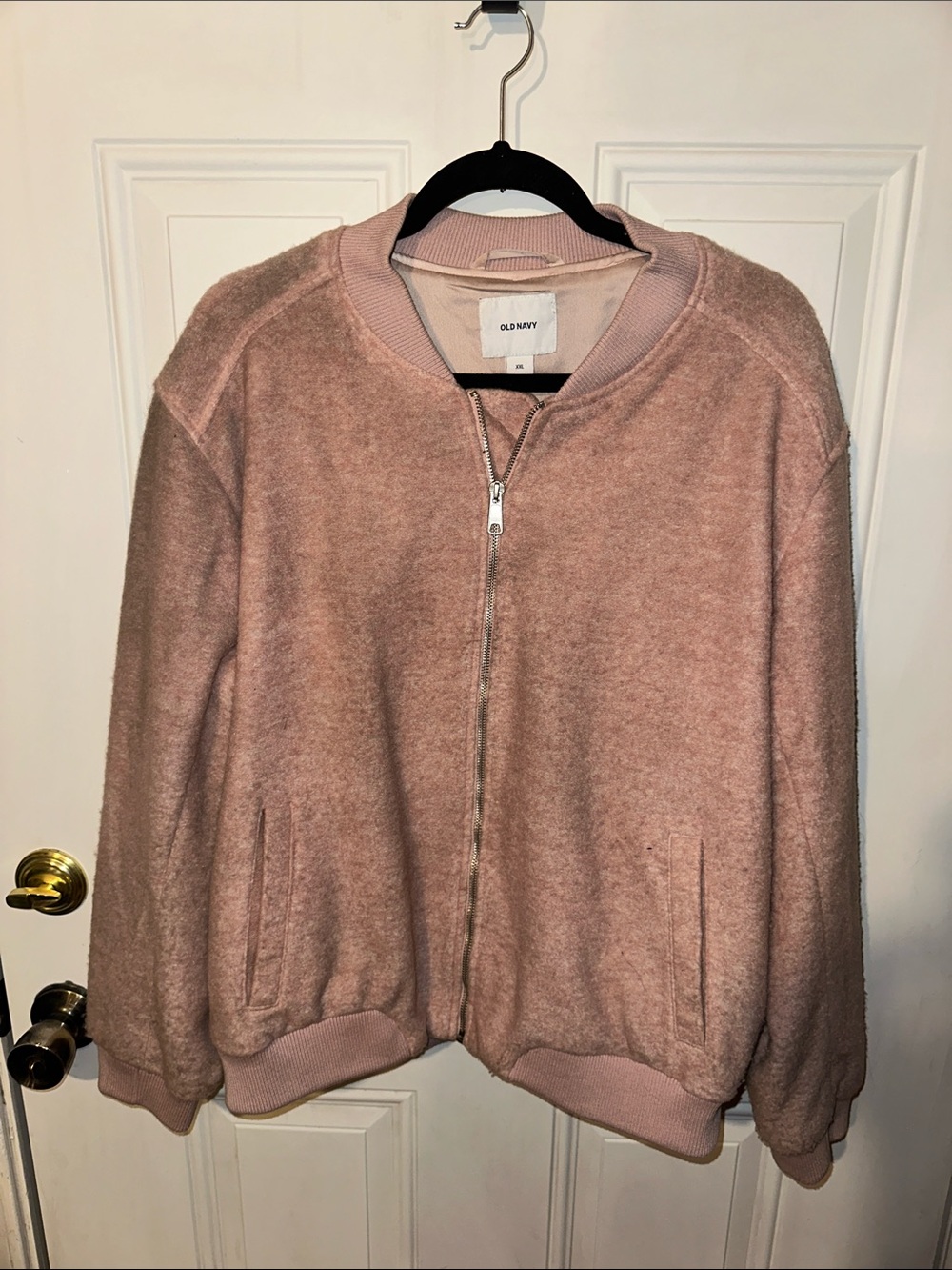 Old Navy Dusty Pink Bomber Jacket - Women's Zip-Up
